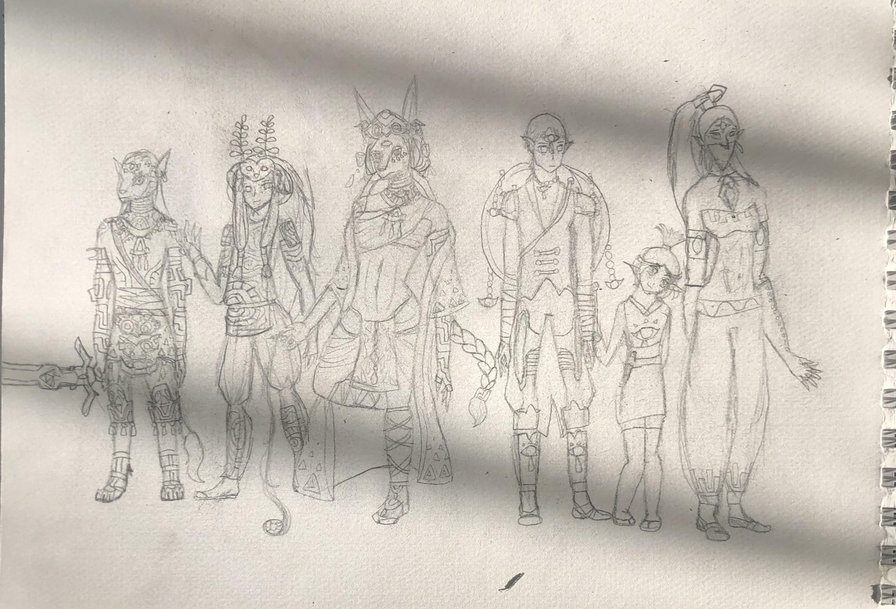 [TotK] Doodling my Characters for fun | Scrolller
