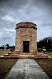 Ringling Family Mausoleum. Made of Etowah Pink Granite. Manasota Memorial Cemetery, Bradenton Florida.