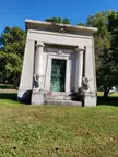 Photo I took a few years ago of the Tate mausoleum in Bellefontaine cemetery, St. Louis, MO. I love the sphinx statues.