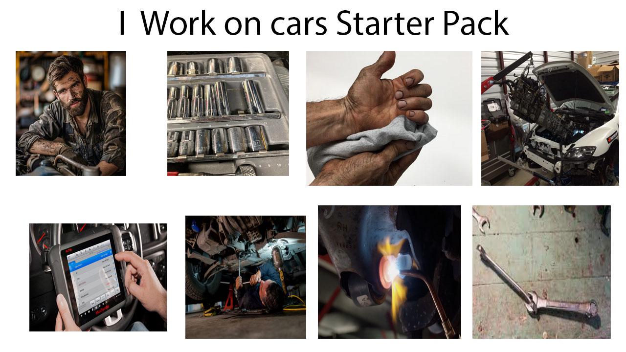 I Work on Cars Starter Pack
