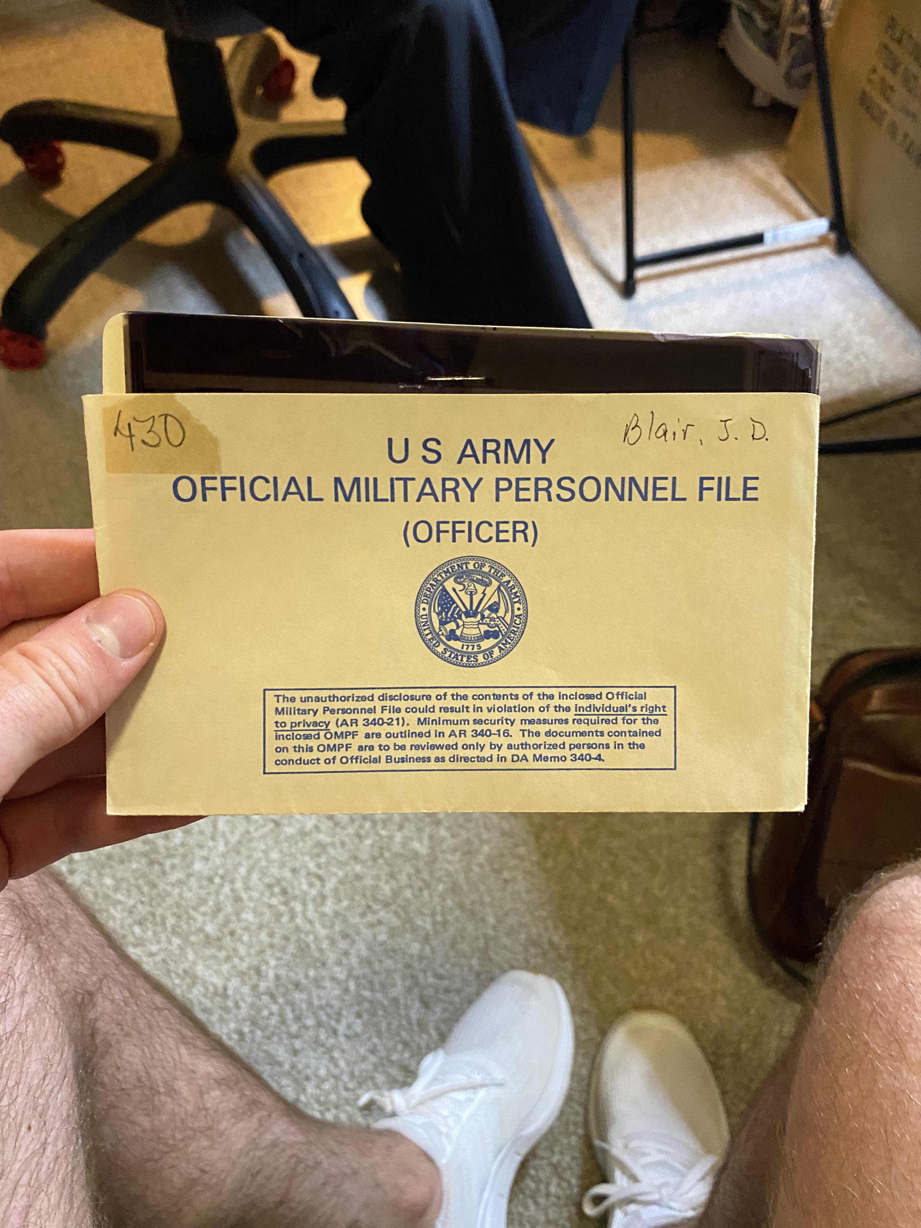 Smif File Army Grandpa’s Army Personnel File | Scrolller