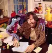 Jim Henson in his workshop office, 1972