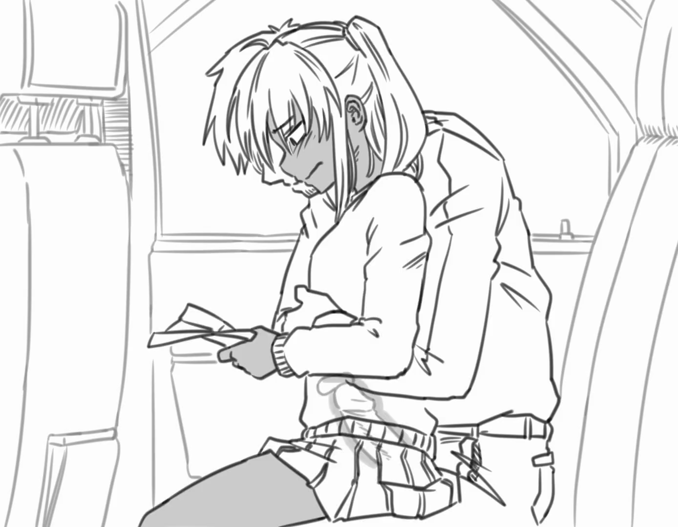 Inside the public bus
