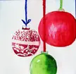 Christmas Bulbs "Christmas Bulbs" is 8 X 8 and is watercolor on paper. I painted this a few weeks ago as part of my Holiday 2023 Collection. Please leave a comment sharing your thoughts.