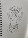 Natsuki peace sign