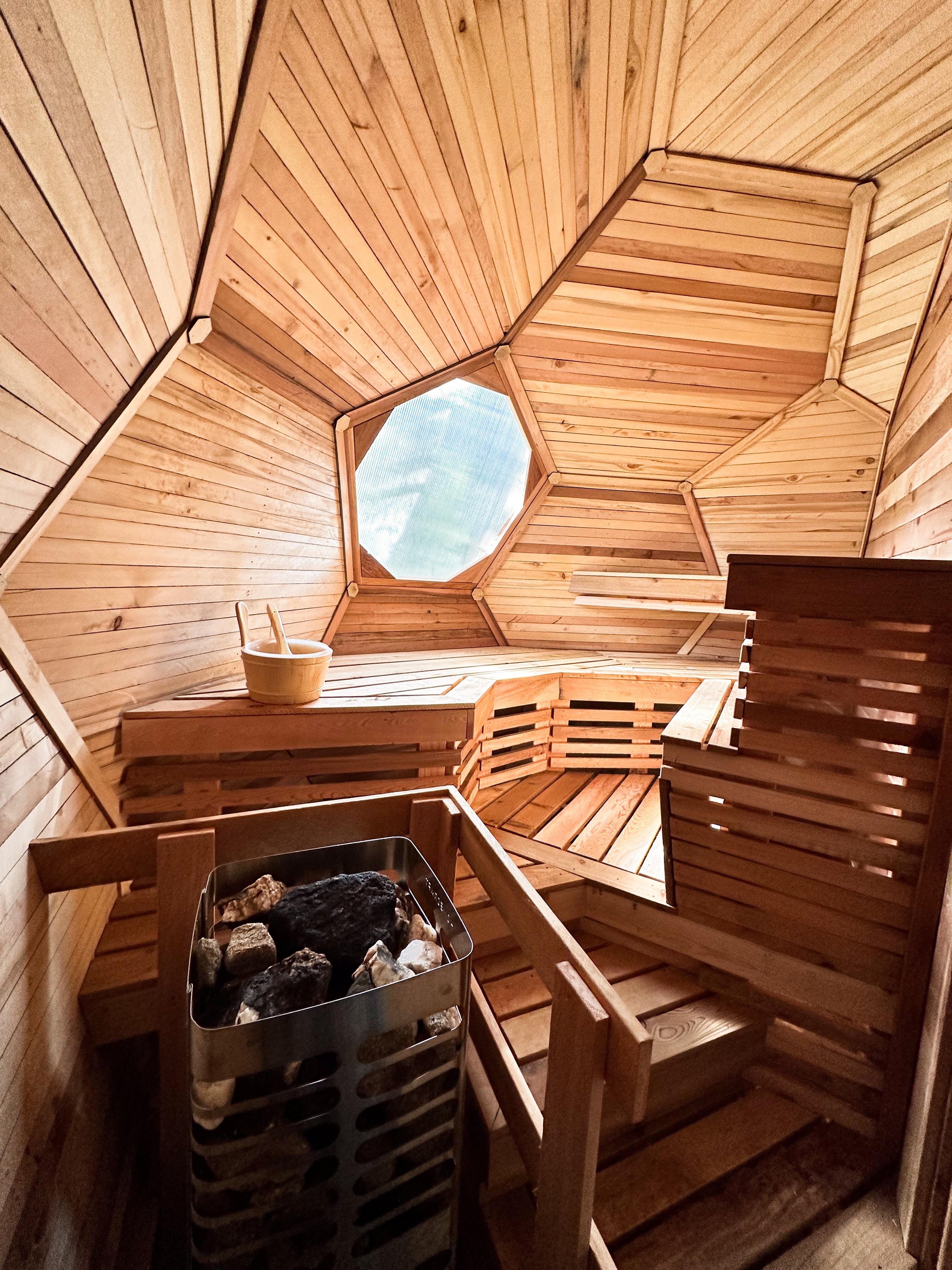 I built a geodesic dome sauna | Scrolller