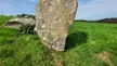 This ancient stone was stuck back together after a farmer damaged it :) Dyffryn Ardudwy