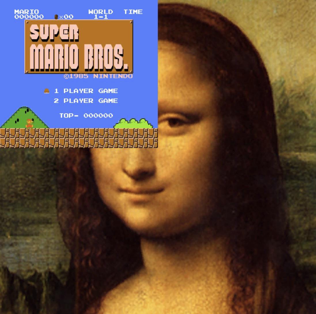 This is the full graphic for the Super Mario Bros preview in NES Remix ...