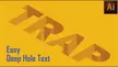 How would I achieve this “hole text” effect using Gimp?