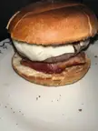 Homemade burger with brioche bun