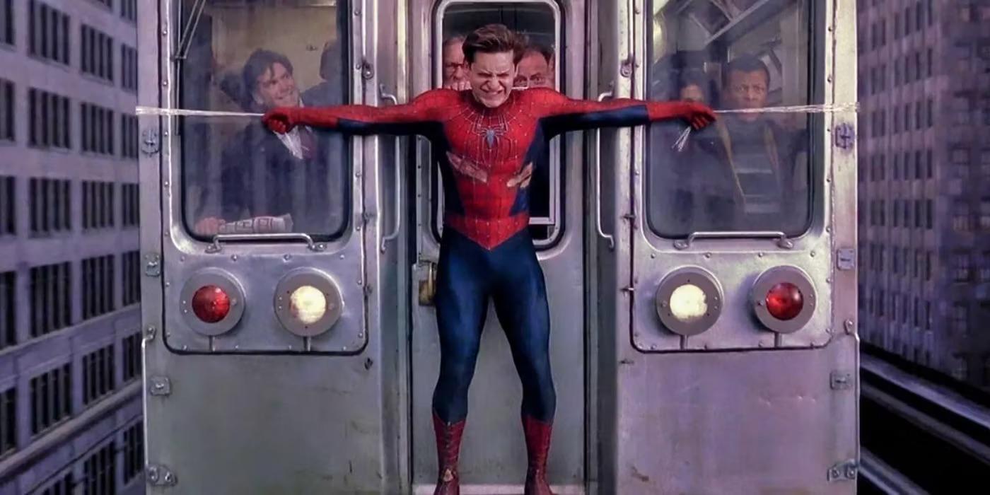 Is that Bruce smiling in the window left of Tobey??? | Scrolller