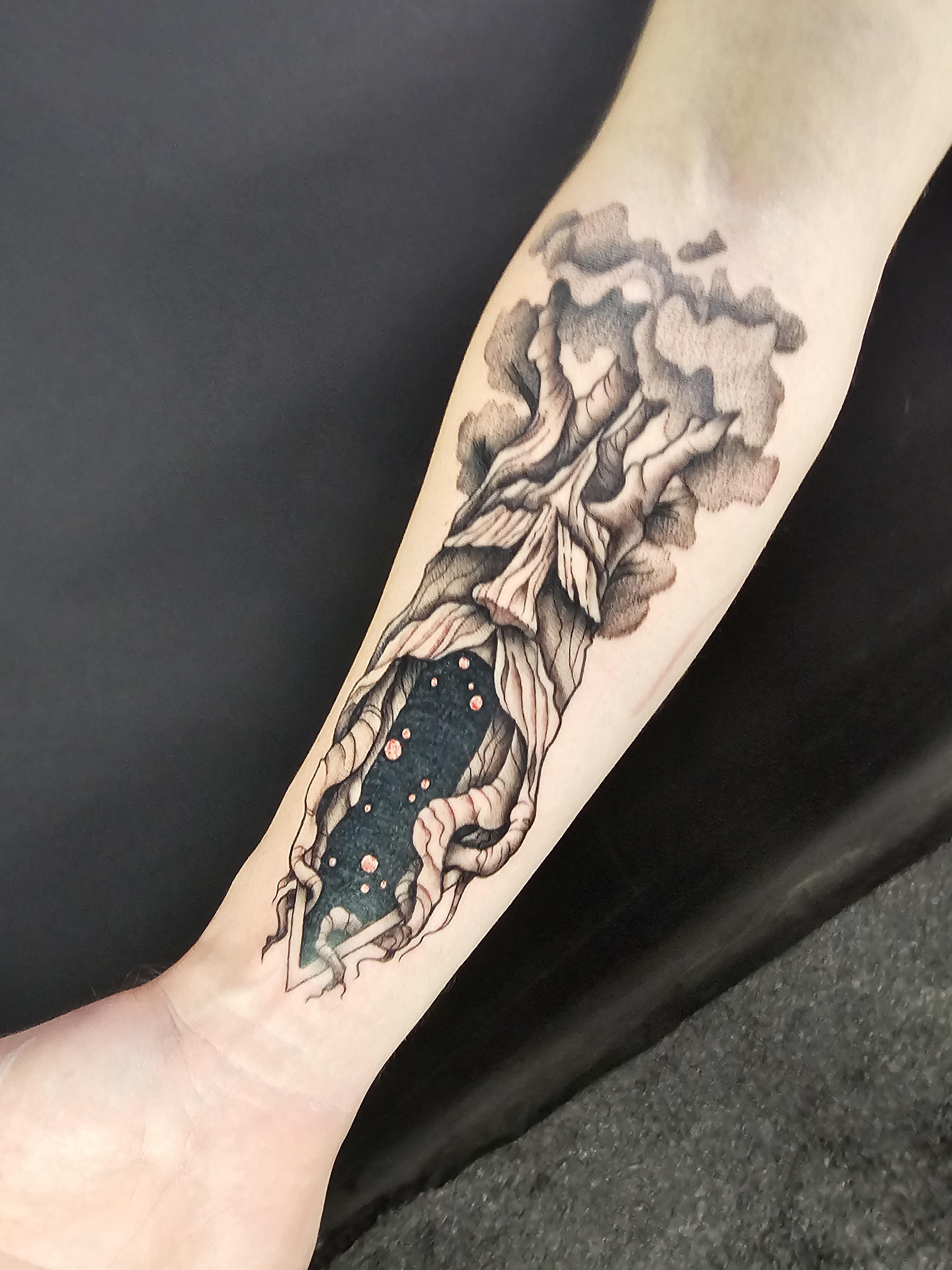[OoT] I present to thee, my tattoo of the Great Deku Tree