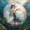 Dreaming with Wolves~ by @Yuumei_Art