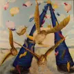 "Maiden flight,” me, oil on canvas, 2020.
