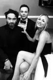 With her TBBT co-stars.