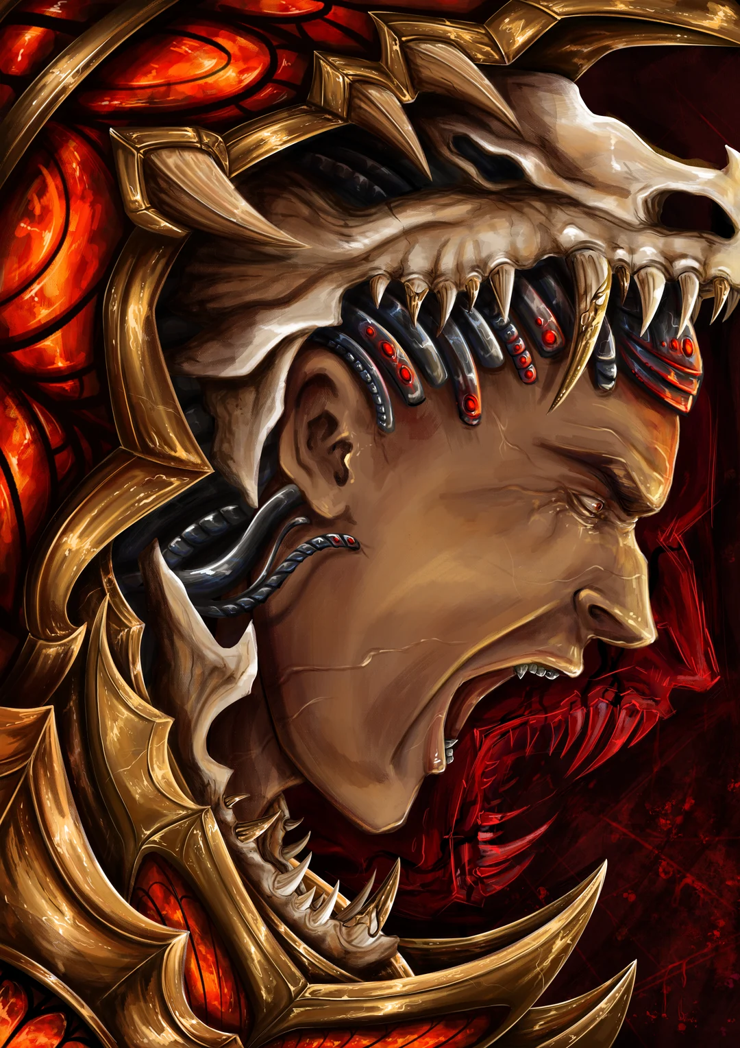 Angron Portrait (Art by me) | Scrolller