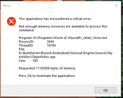 Game consistently crashing minutes into logging in all of a sudden ...