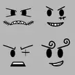I made One Piece characters' face in Roblox style