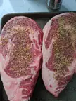 Grilled these ribeyes yesterday 