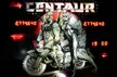 Art from the Centaur pinball machine. Half man, half motorcycle