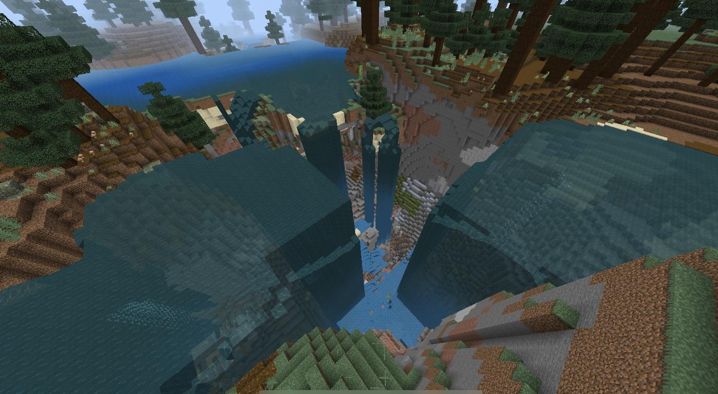 Why does my Minecraft world look like Moses split the sea in it | Scrolller