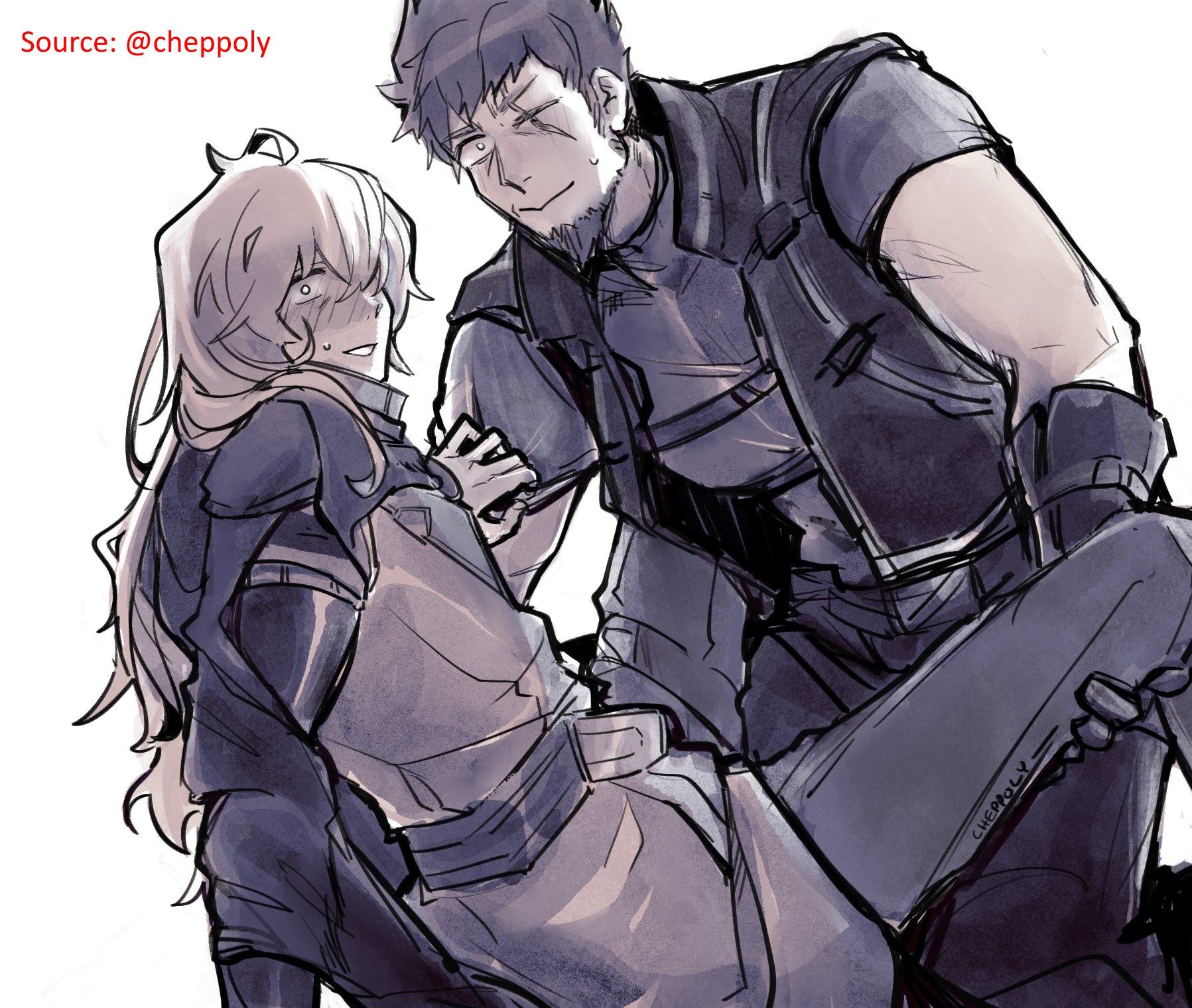 Rex and Tora from Xenoblade Chronicles 2 in yaoi and hentai anime art, kissing and engaging in sexual intimacy.