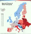 "The measure is Implict Association Test of black faces connecting to megative ideas." Zajímal by mě váš názor na tuhle problematiku (proč jsme v téhle statistice nejhorší).