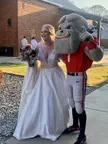 Got married yesterday and I have to say - I highly recommend hiring your school’s mascot for cocktail hour. It was a hit!