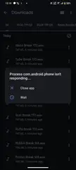 My phone isn't responding because I opened the files app