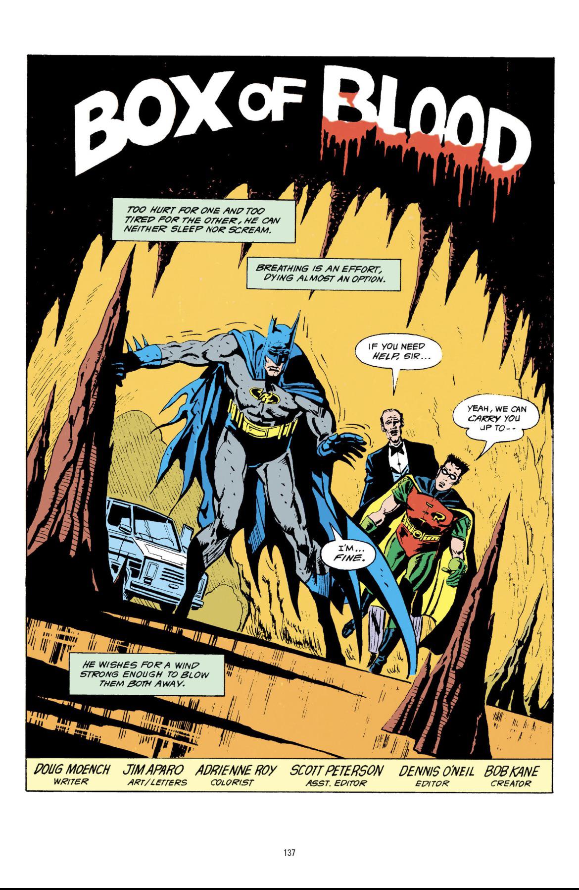 [Comic Excerpt] An exhausted Batman rejects Alfred and Robin’s attempts ...