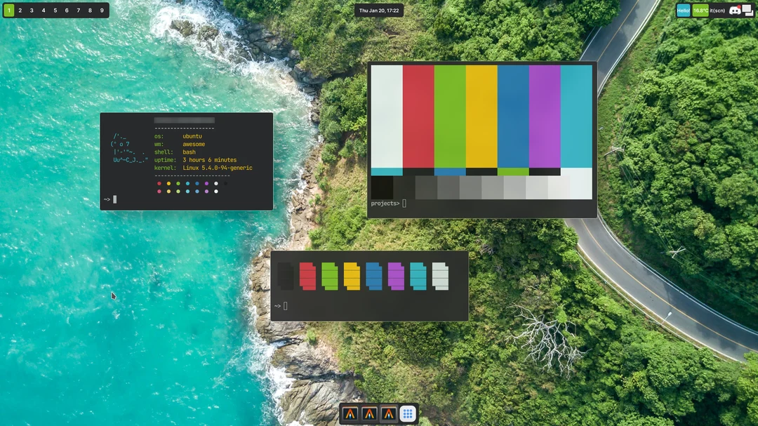 [awesomewm] I made a cool vibrant palette for alacritty. Its called ...