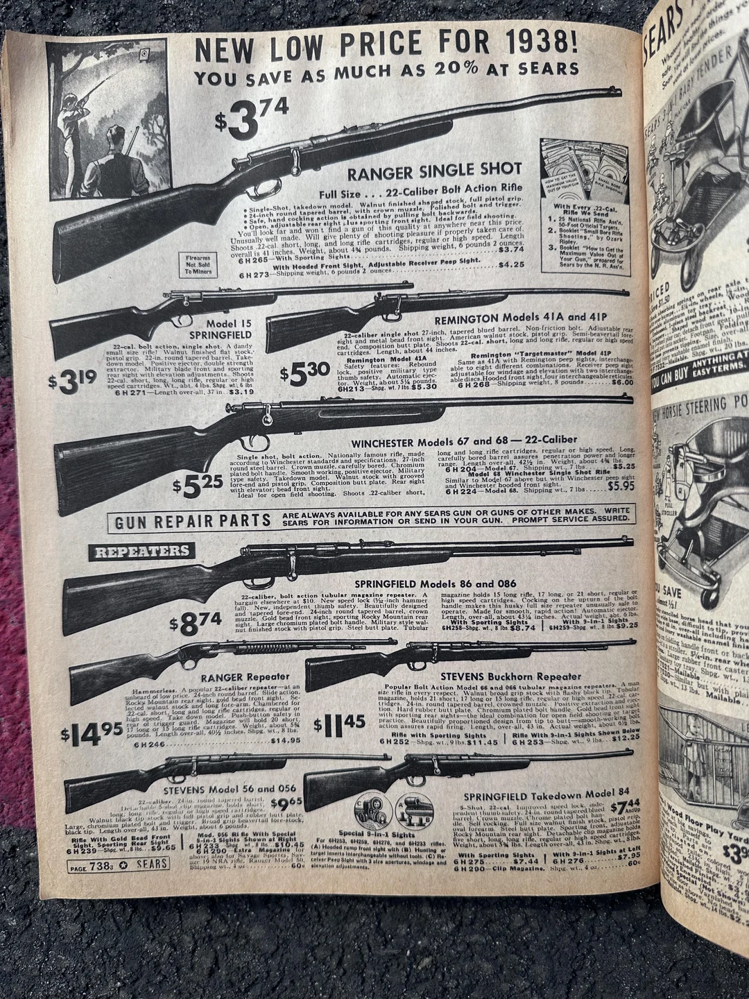 Sears Gun ad from 1938 Scrolller