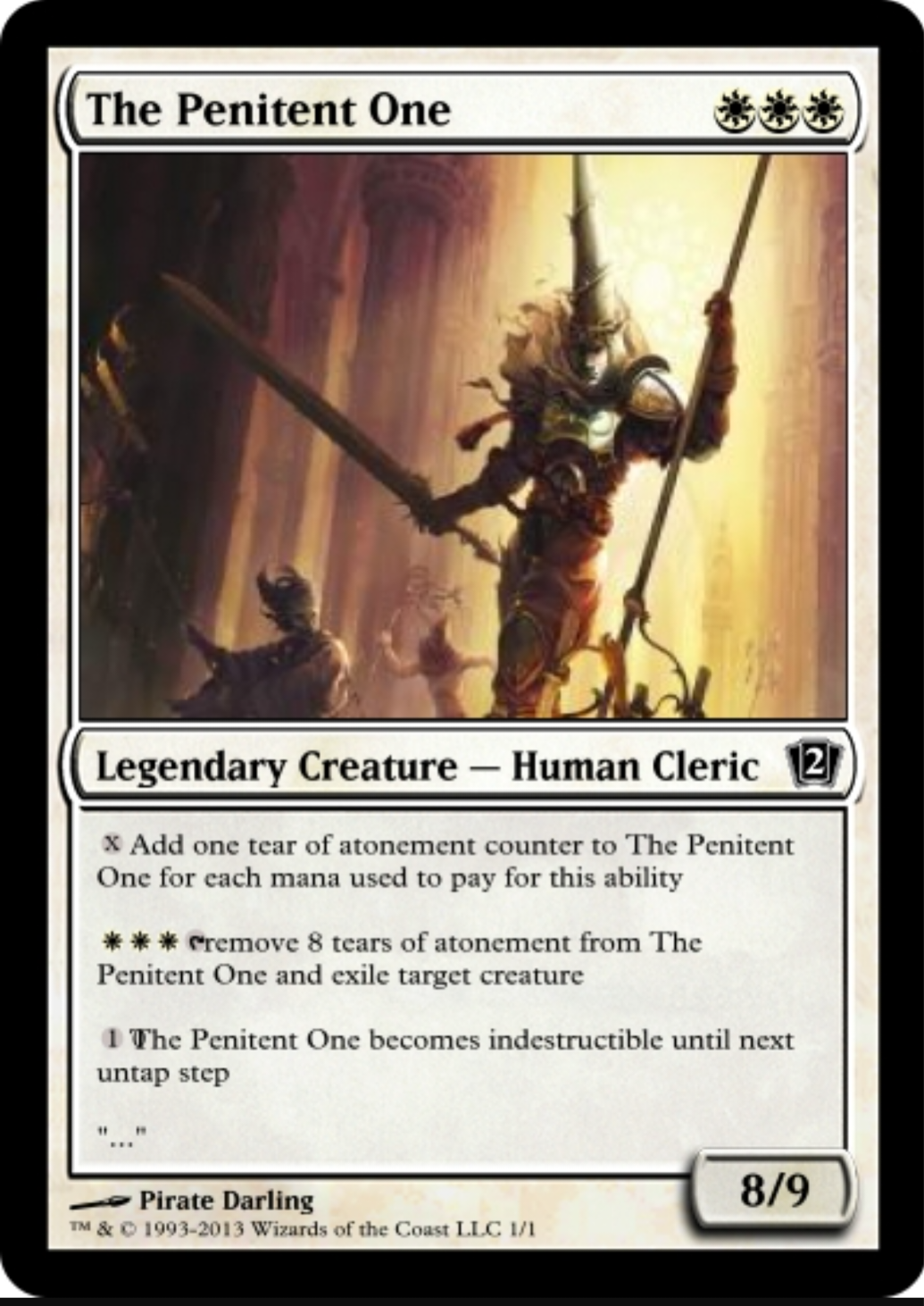I made a blasphemous magic card | Scrolller