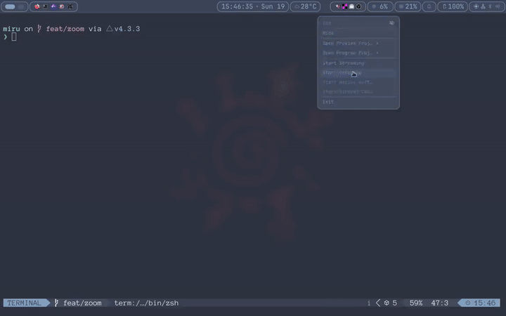 Miru: Zooming daemon for wayland