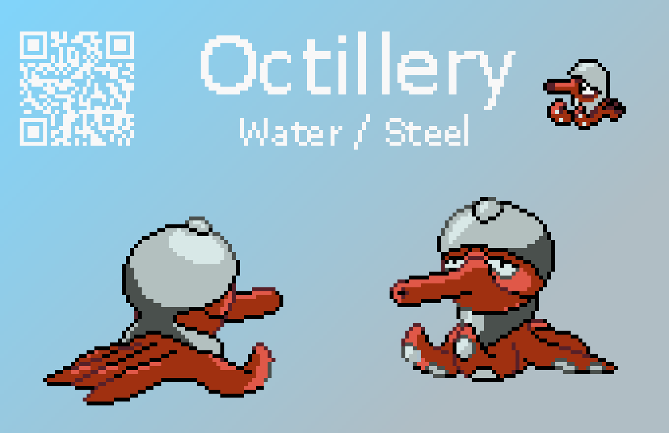 A custom form of Octillery I designed for a commission. | Scrolller