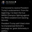 To endorse a candidate