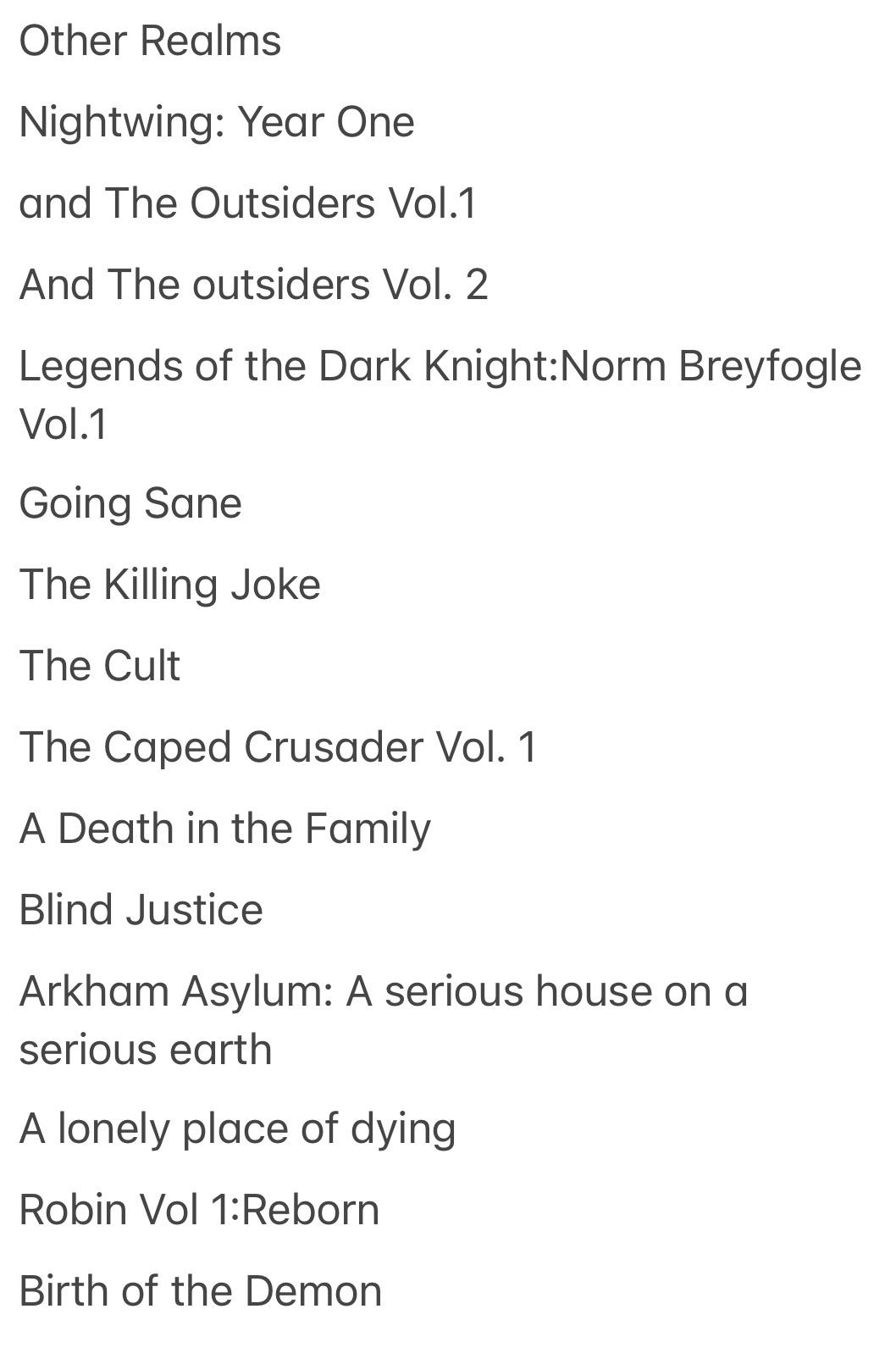 Batman Reading Order | Scrolller
