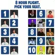 8 hour flight. pick your seat. (Template by jacksfilms)