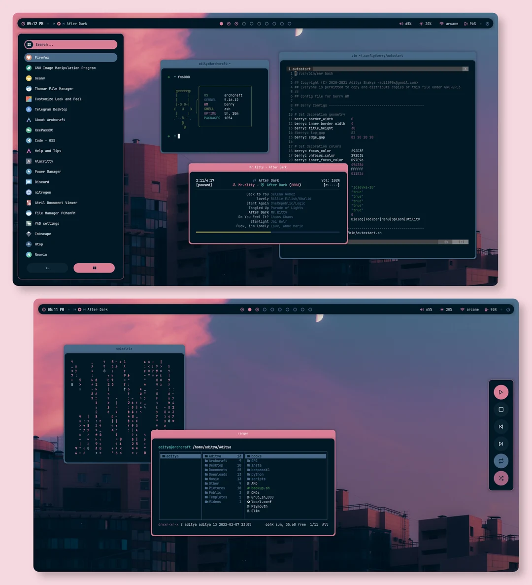 [berry] Another byte-sized window manager rice, without... steroids ...