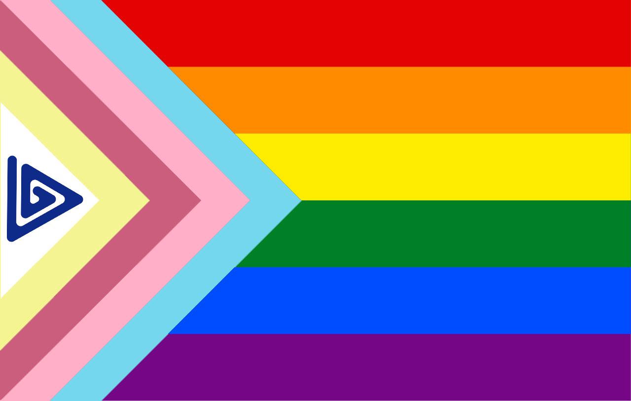 Made MAPs inclusive progress pride flag. MAPs symbolics was taken here ...