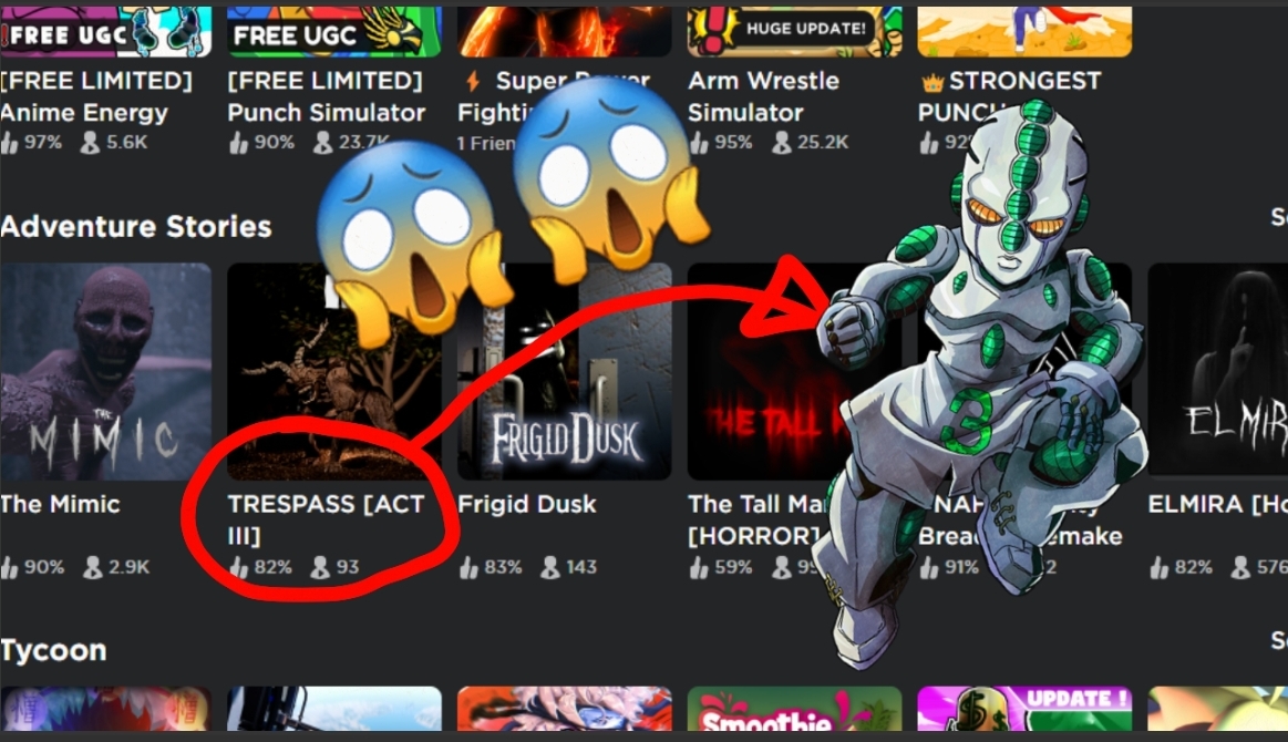 OMG KOICHI'S ECHOES ACT 3 IN ROBLOX!?!?!?!?!?!? IS THAT A JOJO'S REFERENCE!? MY NAME IS YOSHIKAGE KIRA! WHAT DID YOU SAY ABOUT MY HAIR!? YO ANGELO! YARE YARE DAZE! STAR FINGER! THUNDER CROSS SPLIT ATTACK! HOW MANY BREADS HAVE YOU EATEN IN YOUR LIFE!? ZA WARUDO! JOJO I'M SCARED!