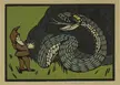 Snake and gnome, 1914, by Fritz Lang