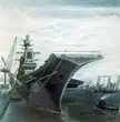 "An artist's concept of the new Soviet 65,000-metric ton aircraft carrier" by an unknown artist