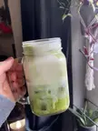 Home made matcha latte