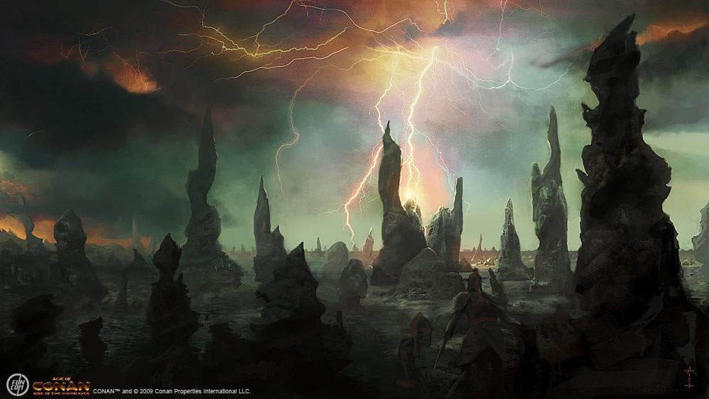 Concept Art for Age of Conan - Rise of the Godslayer by Alex Tornberg
