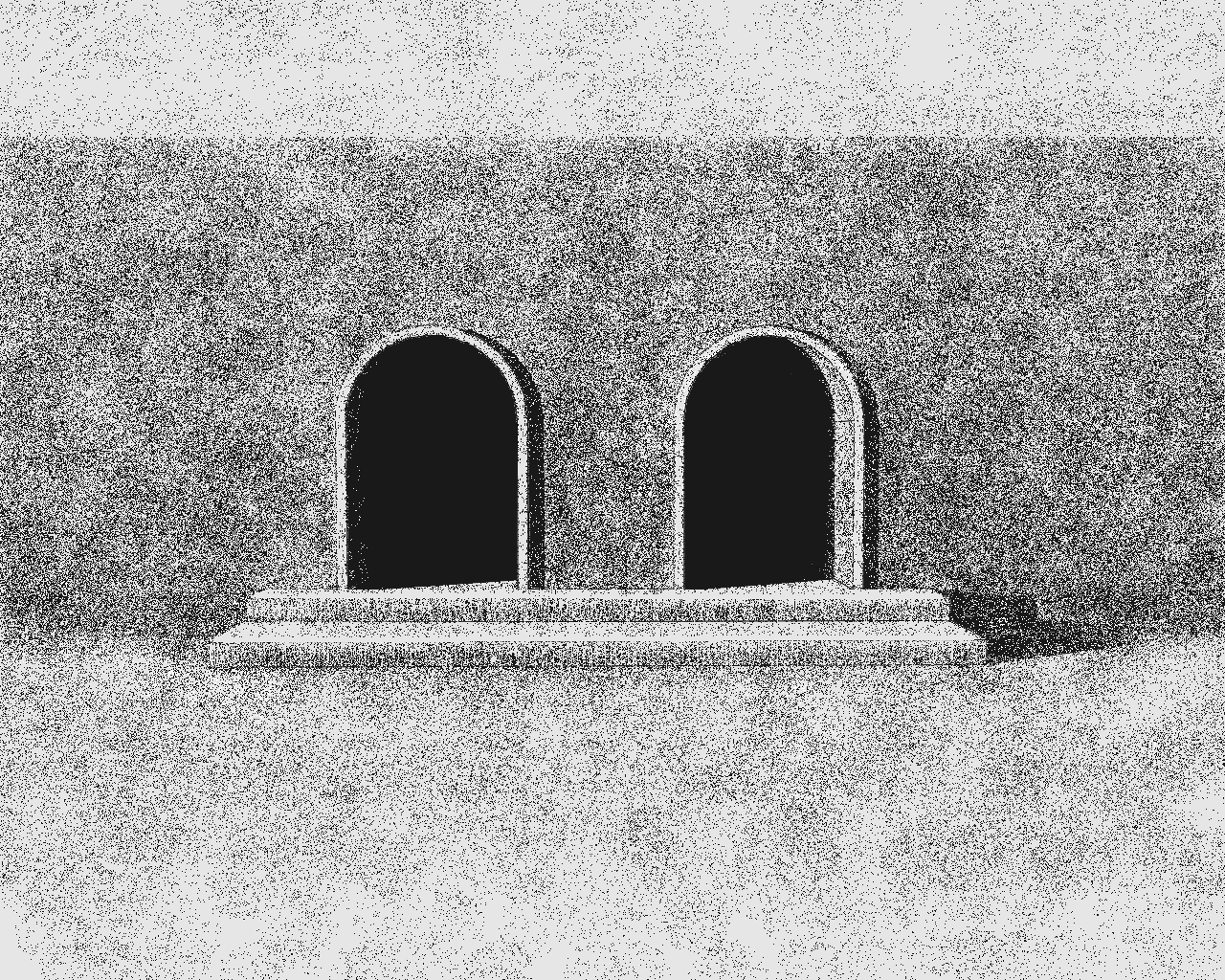 Ms-paint drawing, minimalist architecture.