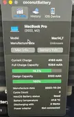 New Macbook battery