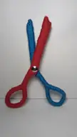 Wool scissors i made, they open and close and are the size of average regular scissors.