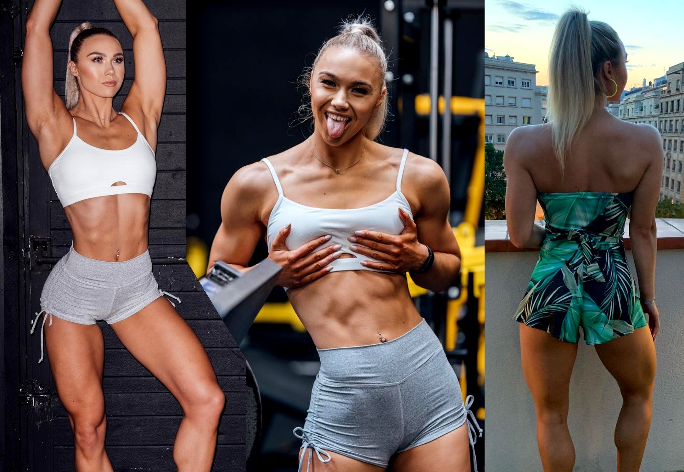 6' (183 cm) tall personal trainer Livi Sheldon