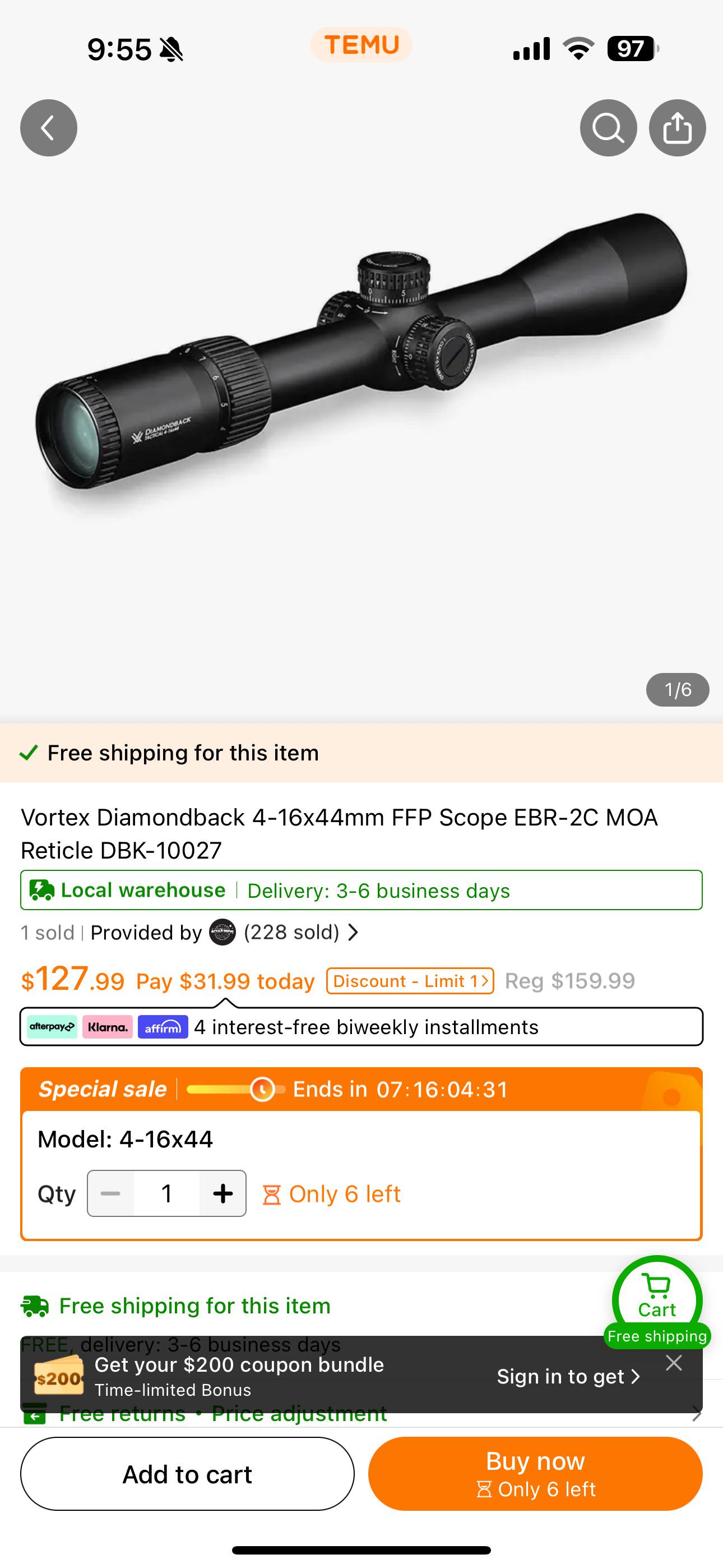 Temu Vortex Scopes. Is this real? | Scrolller